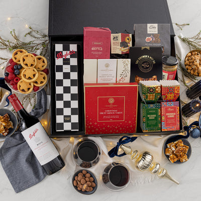 Christmas Indulgence Hamper with Penfolds Red Wine
