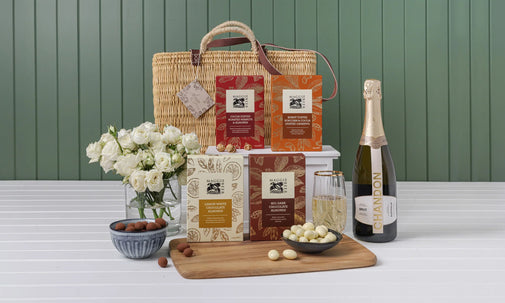 Small French Market Basket with Chocolates and Chandon Hamper