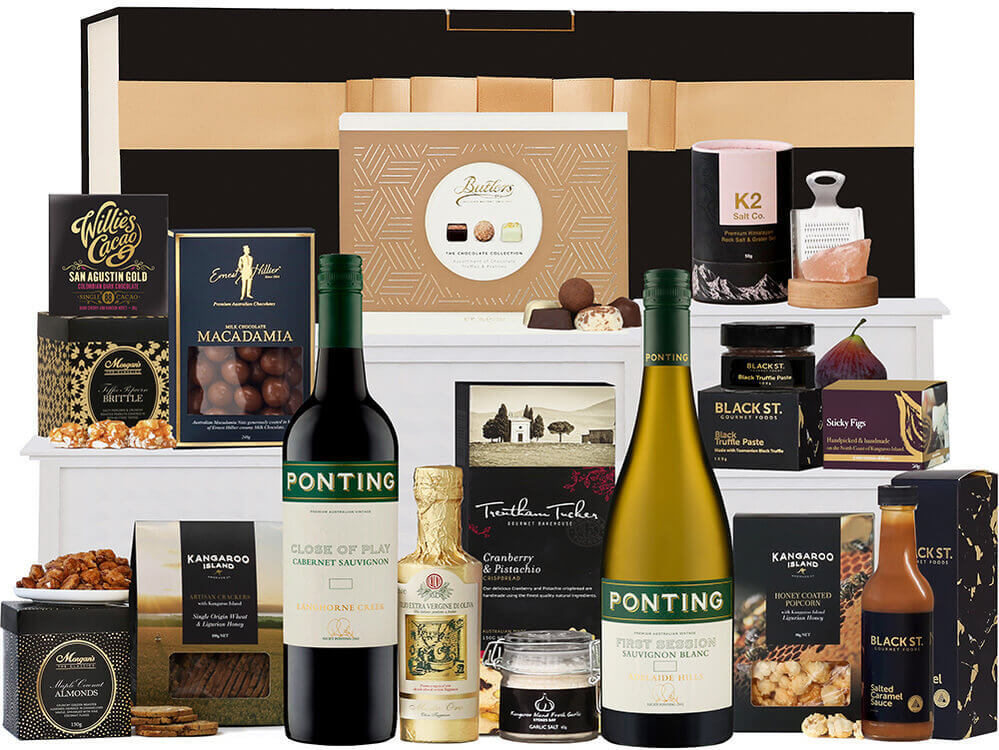 Red and White Wine Foodies Hamper