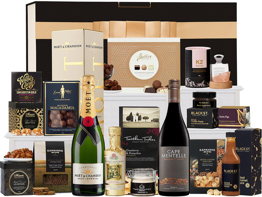 Gourmet Food Hamper with Champagne