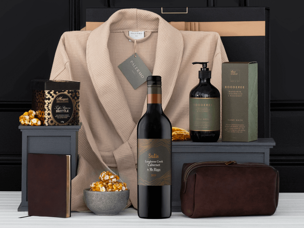 Men's Relaxation with Red Wine Hamper