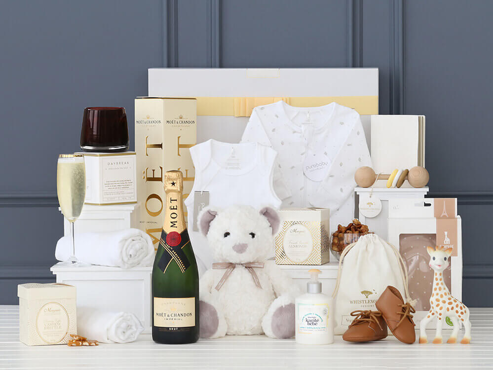 Iconic Baby Essentials Hamper with Moët