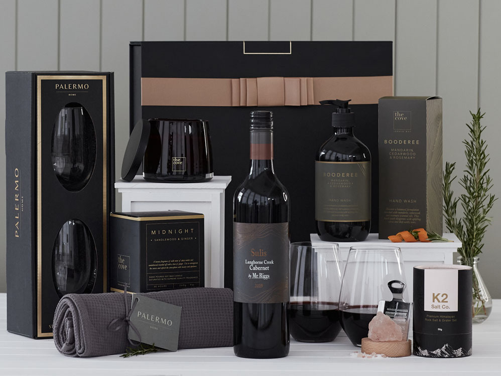 Indulgent Home Essentials with Red Wine Hamper