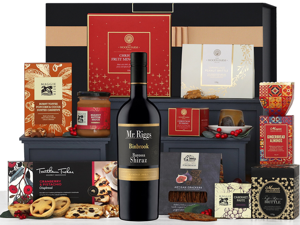Corporate Christmas Indulgence with Red Wine Hamper