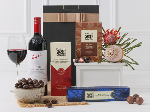 Chocolate Bliss with Penfolds Bin 128 Shiraz Hamper
