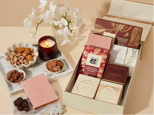 Pastel Flowers with A Touch of Luxury Hamper