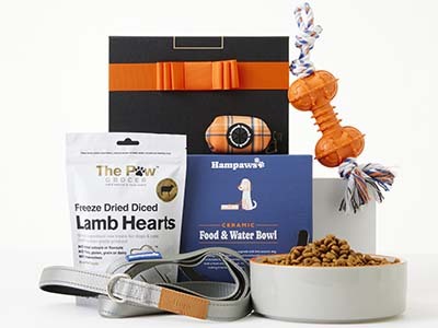 Perfect Paws Hamper with Personalised Dog Lead