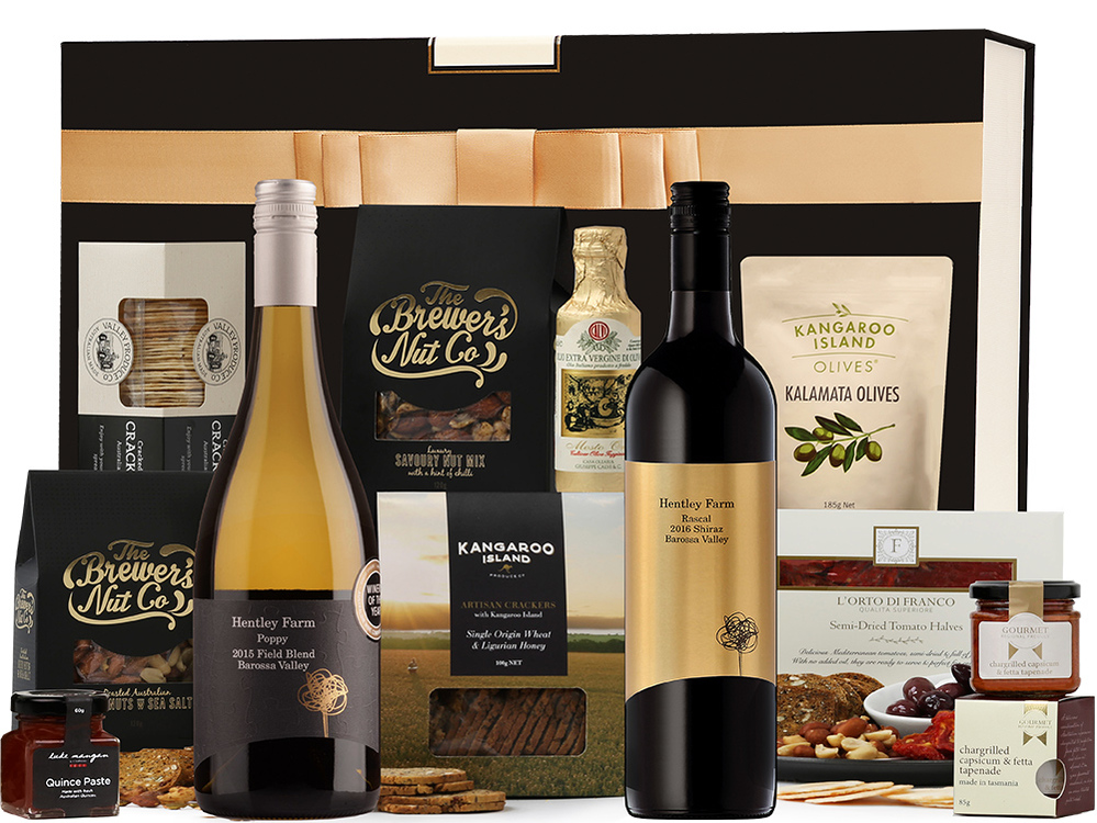 Buy our 50th birthday wine gift basket at