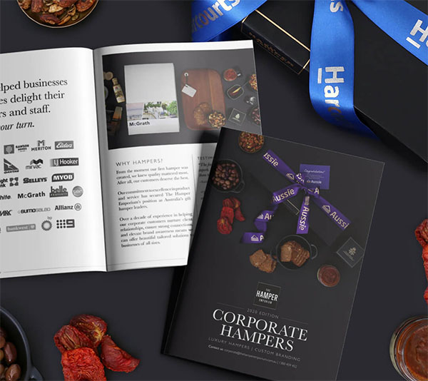 Branded corporate gift hamper catalogue