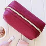 Burgundy Cosmetic Bag