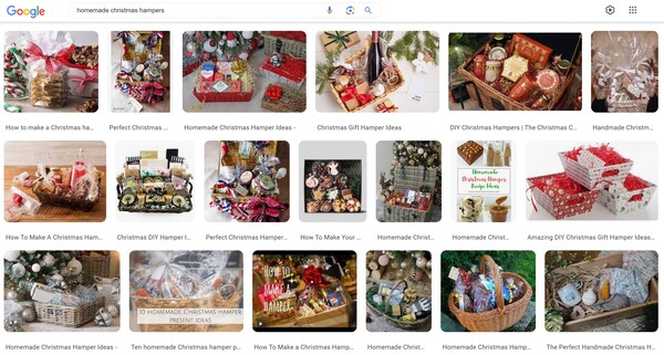 DIY Christmas hampers