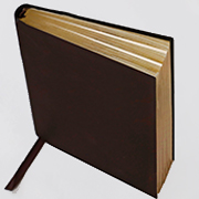  A6 Gold-Lined Notebook in Cocoa Brown