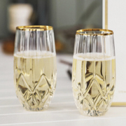 Palermo Stemless Champagne Glasses Twin Pack