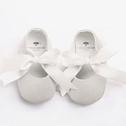 Personalised Silver Glitter Leather Shoes