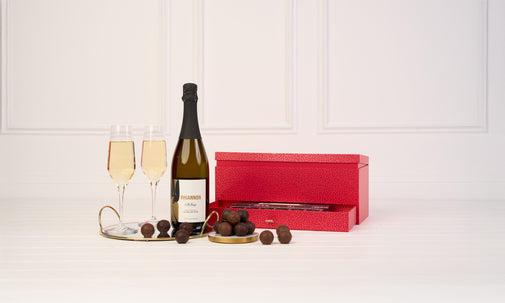 Christmas Sparkling Wine & Chocolate Gift Box