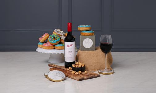 Father's Day Penfolds Shiraz Gift Box with Dr. Dough Donuts