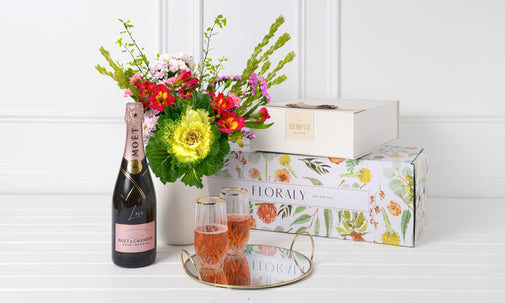 Flowers & Moët Celebration Hamper