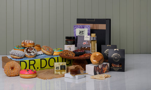 Happy Birthday Savoury Bites & Donut Delights Hamper with Dr. Dough