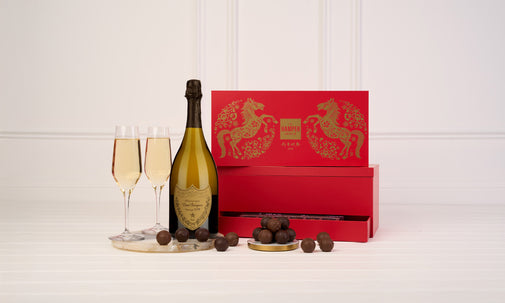 Lunar New Year Dom Perignon Champagne & Chocolate Gift Box