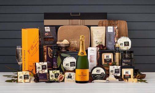 The Cheese Entertaining Hamper with Clicquot