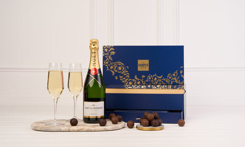 The Signature Navy & Gold Moet Indulgence Tiered Box