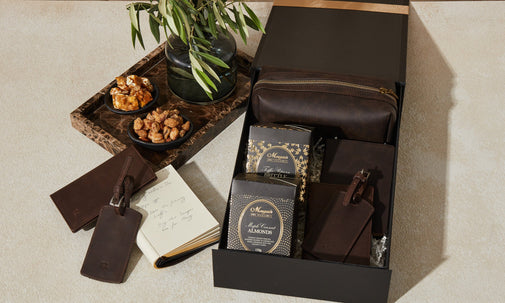 Holiday Ready Hamper with Personalised Passport Holder & Luggage Tag