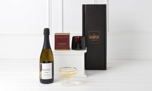 Mini Pamper Gift Box with Sparkling Wine & Candle