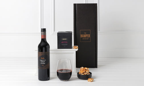 Red Wine Gift Box with Sweet Toffee Bites