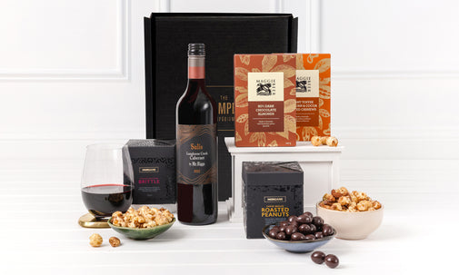 Sweet Snacking with Red Wine Gift Box