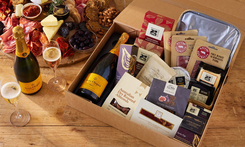 The Ultimate Cheese Hamper With Veuve